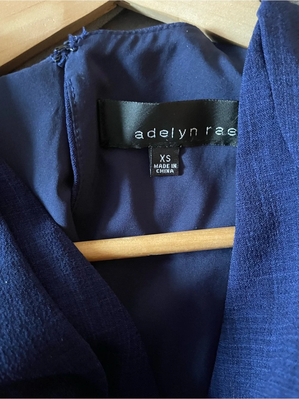 Adelyn Rae Navy Sleeveless Wrap Jumpsuit with Tie Waist - Picture 11 of 11